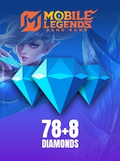 Mobile Legends: Bang Bang 86 Diamonds (78 Diamonds + 8 Bonus)