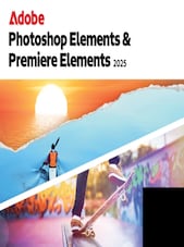 Adobe Photoshop Elements 2025 & Premiere Elements 2025 - PC, Mac 1 User 3 Years