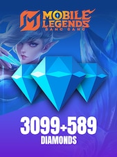 Mobile Legends: Bang Bang 3688 Diamonds (3099 Diamonds + 589 Bonus)