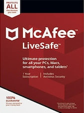 McAfee Livesafe - Unlimited Device 1 Year
