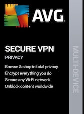 AVG Secure VPN PC, Android, Mac, iOS 5 Devices 1 Year