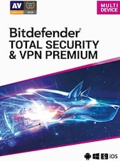 Bitdefender Total Security + Premium VPN - PC, Android, Mac, iOS 1 Year