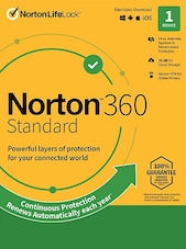 Norton 360 - Standard + 10 GB Cloud Storage PC, Android, Mac, iOS 1 Year