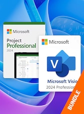 Microsoft Project 2024 Pro + Microsoft Visio Pack 2024 Pro Bundle - Pro PC