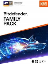 Bitdefender Family Pack - PC, Android, Mac, iOS 15 Devices 2 Years