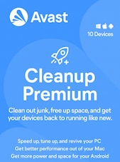 Avast Cleanup - Premium PC, Android, Mac 10 Devices 1 Year
