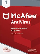 McAfee AntiVirus - PC 1 Year
