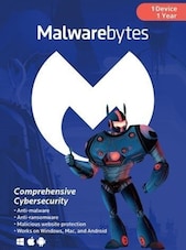 Malwarebytes Anti-Malware - PC, Android, Mac 1 Device 1 Year