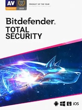 Bitdefender Total Security 2020 - PC, Android, Mac, iOS 1 Device 1 Year