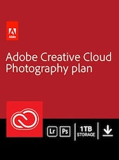 Adobe Creative Cloud Photography Plan Subscription - 1 TB 1 Month