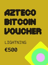 Azteco Bitcoin Lightning Voucher 500 EUR