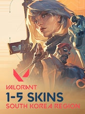 Valorant Account 1-5 Skins PC South Korea Server