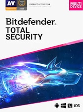 Bitdefender Total Security - PC, Android, Mac, iOS 10 Devices 1 Year