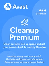 Avast Cleanup - Premium PC, Android, Mac, iOS 3 Devices 1 Year