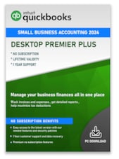 Intuit Quickbooks Desktop Pro - Premier Plus 2024 PC 1 Device Lifetime