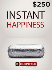 Chipotle Gift Card 250 USD