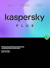 Kaspersky 2025 - Plus PC, Android, Mac, iOS 10 Devices 1 Year